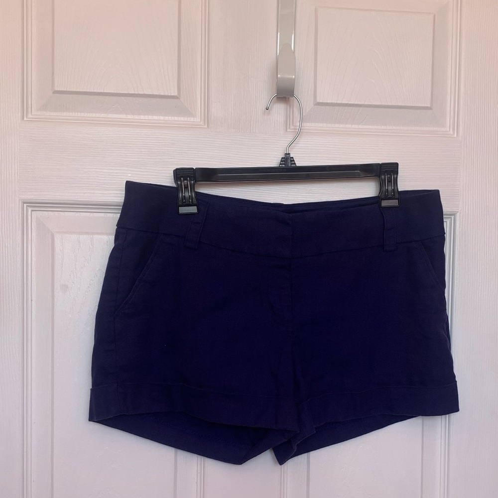 Express Navy High-Waist Casual Shorts